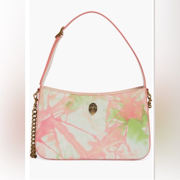 Kurt Geiger Handbags - Kurt Geiger Pastel Pink and Green Tie-Dye Shoulder Bag